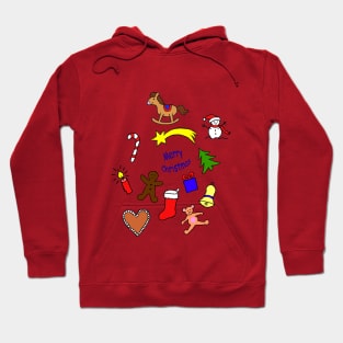 Christmas doodles Hoodie